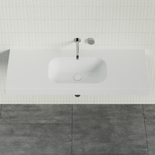Stadium Accessible 1200mm Gloss White Composite Wall Hung Basin